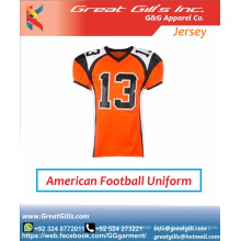 neueste Designs Jugend sublimiert benutzerdefinierte American Football Trikot